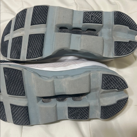 On cloud monster  2 Running White and Blue Sneakers with Red Accents - Picture 10 of 12